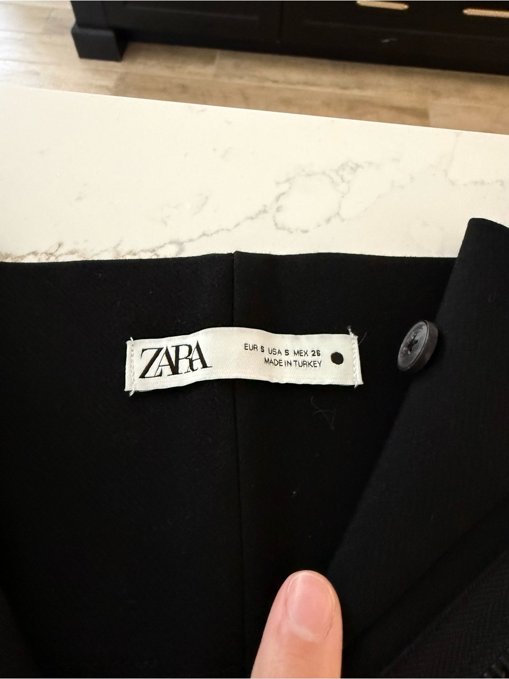 Zara Black Tailored Slim Trousers - Picture 4 of 5